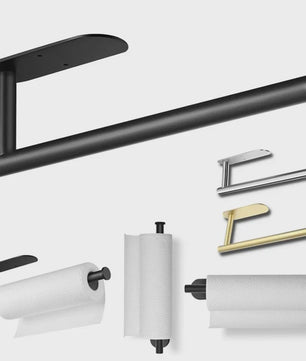 Zelfklevende RVS Toiletrolhouder & Keukenrolhouder - Wandmontage