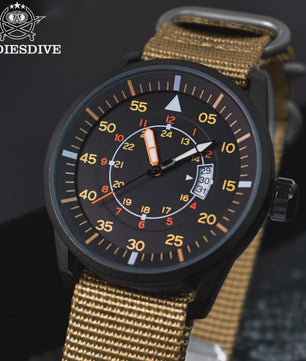 ADDDIESDIVE Heren Luxe Horloge - Waterdicht 50M, Luminous, Datumweergave