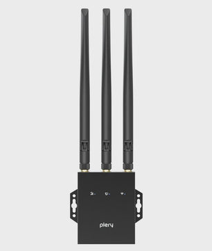Plery 4G LTE WiFi 6 Router - 300Mbps, 3 Antennet, 32 Apparaten, Industrieel, VPN