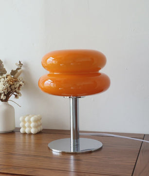 Macaron Glazen Tafellamp - Sfeervolle Verlichting met Trichromatische Dimming