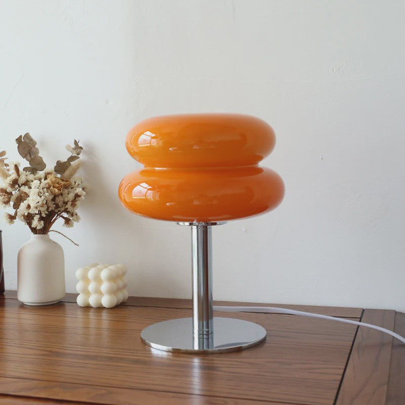 Macaron Glazen Tafellamp - Sfeervolle Verlichting met Trichromatische Dimming