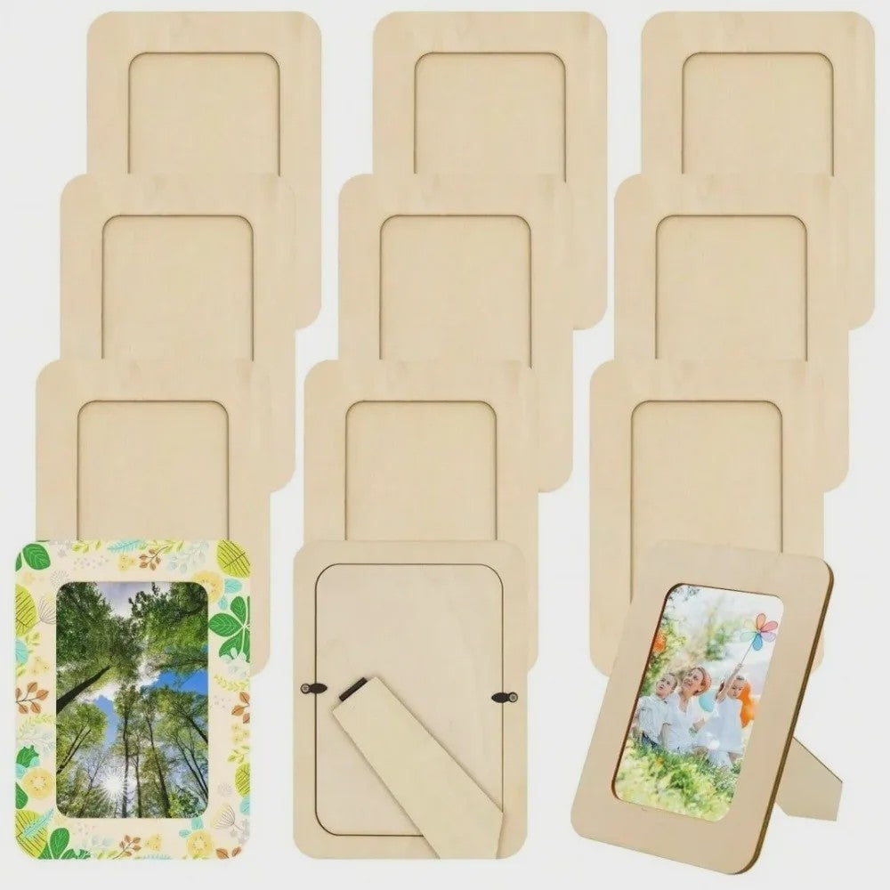 Onbewerkte Houten Fotolijst - DIY Schilderen & Decoreren - Desktop Display