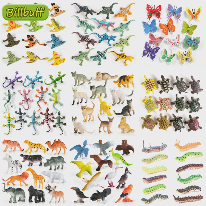 Educatieve Speelgoed Dierenfiguren Set - Insecten, Boerderijdieren, Wilde Dieren en Meer
