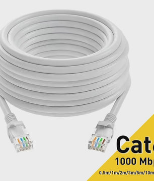 Cat6 UTP Ethernet Kabel - 1000Mbps Netwerk LAN Kabel met RJ45 Connectoren - Diverse Lengtes