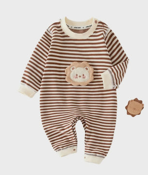 Schattige Unisex Baby Romper met Lange Mouwen - Perfect voor Herfst & Winter