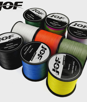 JOF X8 Gevlochten Vislijn - Super Sterk 8-Strands PE Multifilament - 18LB-78LB