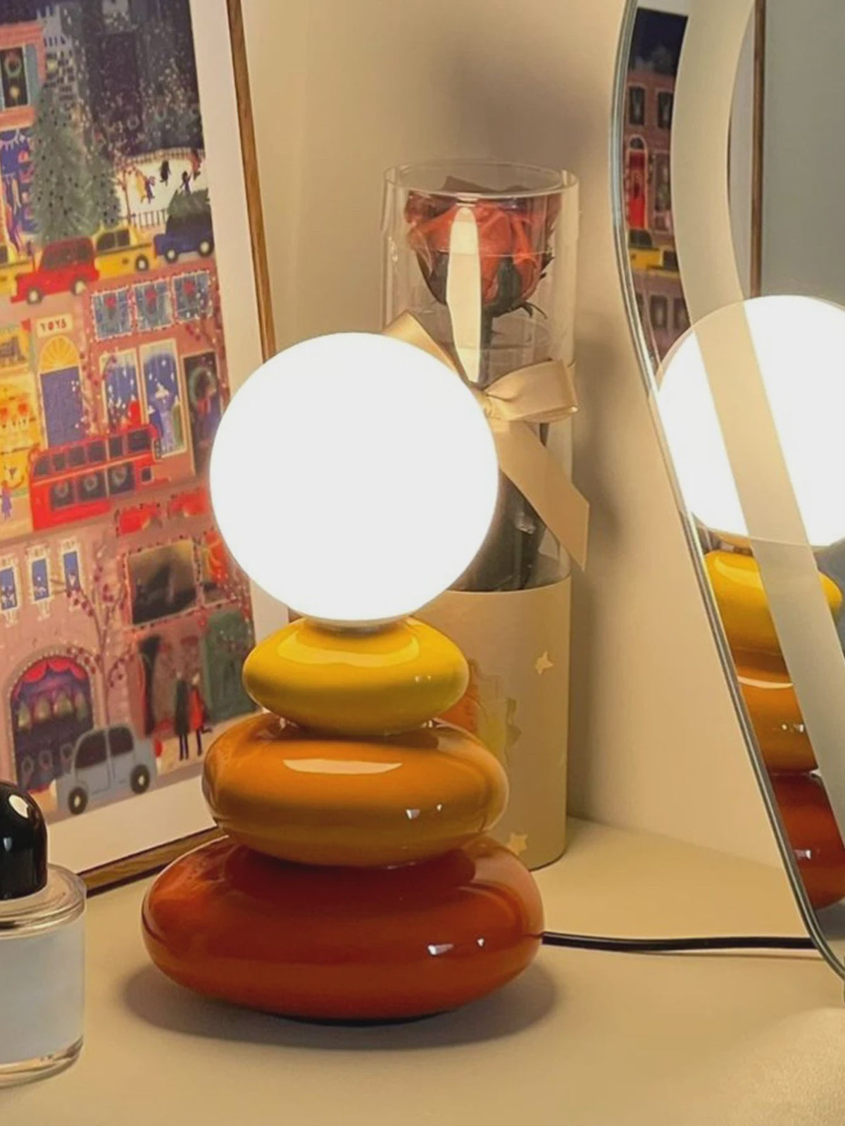 Keramische LED Tafellamp - Sfeerverlichting voor Slaapkamer & Bureau