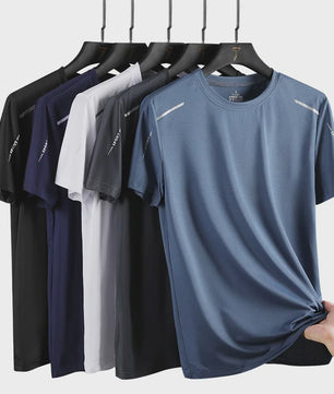 CHRLCK Heren Sport T-shirt - Sneldrogend, Ademend voor Lopen, Wandelen & Outdoor Zomer