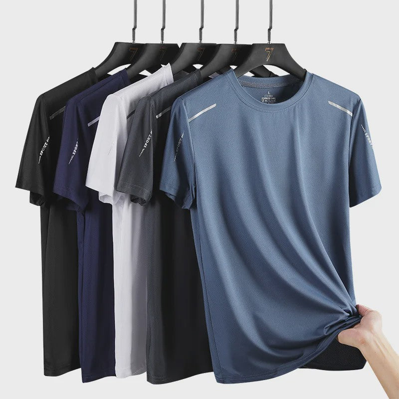 CHRLCK Heren Sport T-shirt - Sneldrogend, Ademend voor Lopen, Wandelen & Outdoor Zomer