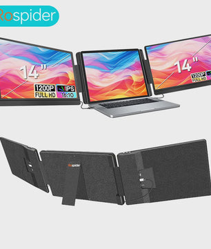 14-inch Draagbare Dual Laptop Monitor - Full HD Uitbreidbaar Scherm voor Productiviteit