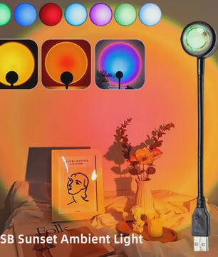 Sunset Projector Lamp - Sfeerverlichting met Art Deco Stijl
