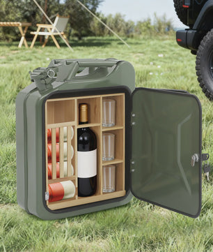 Jerrycan Minibar met Slot - Unieke Drankenkast voor Buiten & Feesten