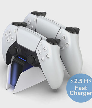Dubbel Laadstation voor PS5 DualSense Controllers - Snel en Veilig Opladen