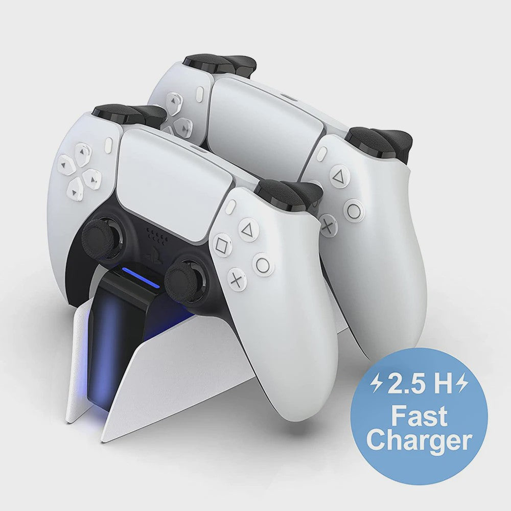 Dubbel Laadstation voor PS5 DualSense Controllers - Snel en Veilig Opladen