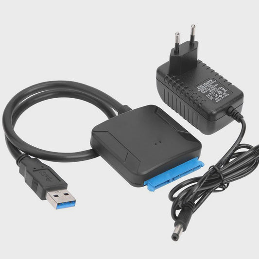 SATA naar USB 3.0 Adapter Kabel voor 3.5/2.5 inch HDD/SSD - Ondersteunt UASP & 12V Voeding