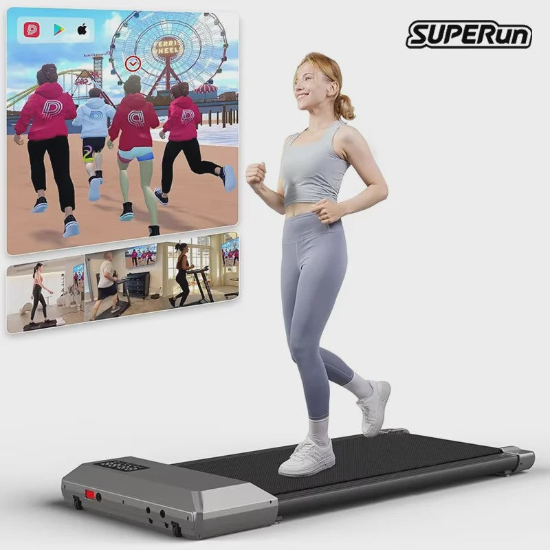 Superun Loopband 80CM Onder Bureau - 2.2PK Krachtige & Stille Loopband voor Thuis & Kantoor