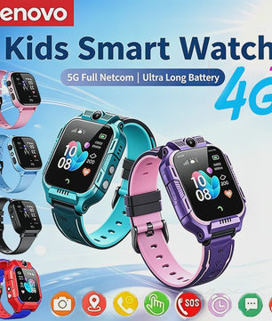 Lenovo Kinder Smartwatch 4G GPS Waterdicht met Camera & Bellen - Veilig & Functievol