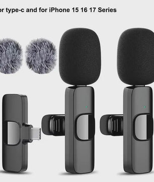 Draadloze Lavalier Microfoon voor iPhone, Android & PC - Plug & Play Mini Microfoon