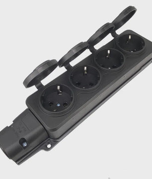 Waterdichte Buiten Verlengkabel met 3 of 4 Stopcontacten - IP54 - 16A/3500W