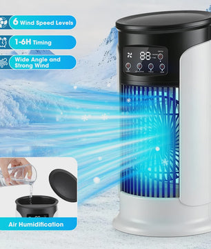 Draagbare Mini Airco met Waterkoeling & USB - Verkoel en Bevochtig