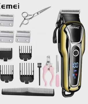 Kemei KM-1990 Professionele Oplaadbare Trimmer voor Huisdieren - Honden & Katten