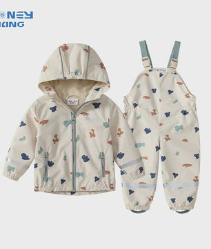 Waterdicht Kinder Regenpak met Overall en Jas - Ideaal voor Buitenspelen