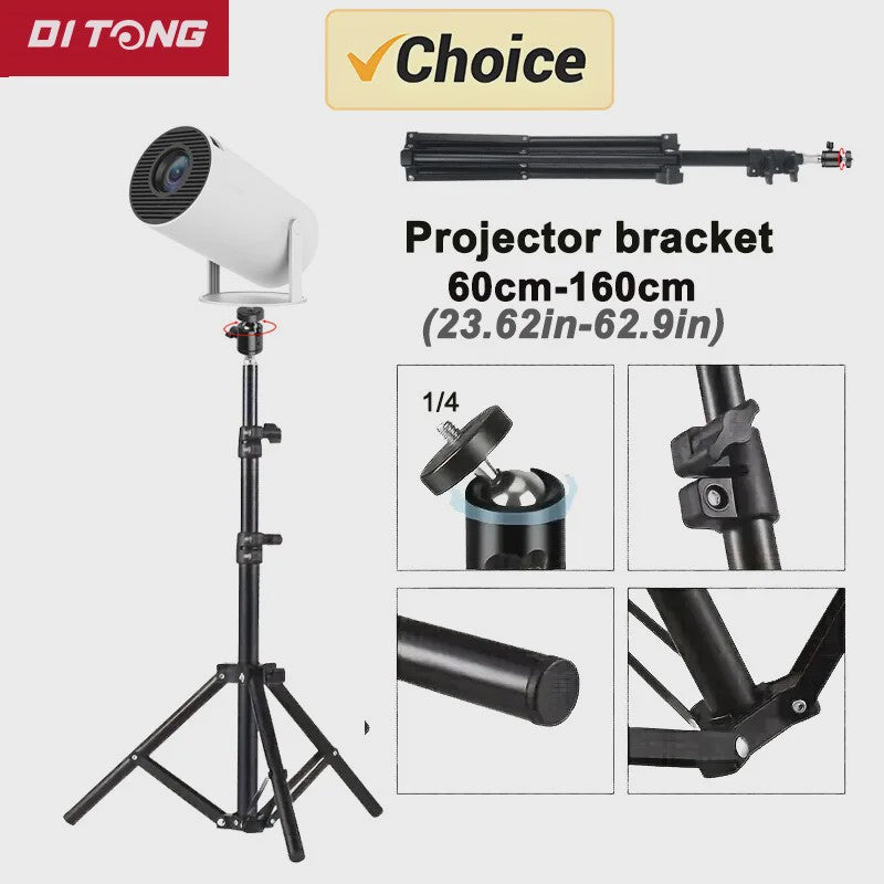 DITONG Uitschuifbare Projector Statief & Lichtstatief - 160cm Hoog - Voor Magcubic HY300Pro/HY320mini