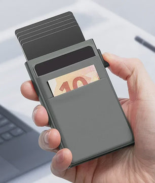 Slimme RFID Portemonnee Kaarthouder - Pop-up Aluminium Creditcard Wallet