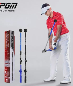 PGM Golf Swing Trainer - Verstelbare Lengte & Hoek voor Beginners (Links/Rechts)