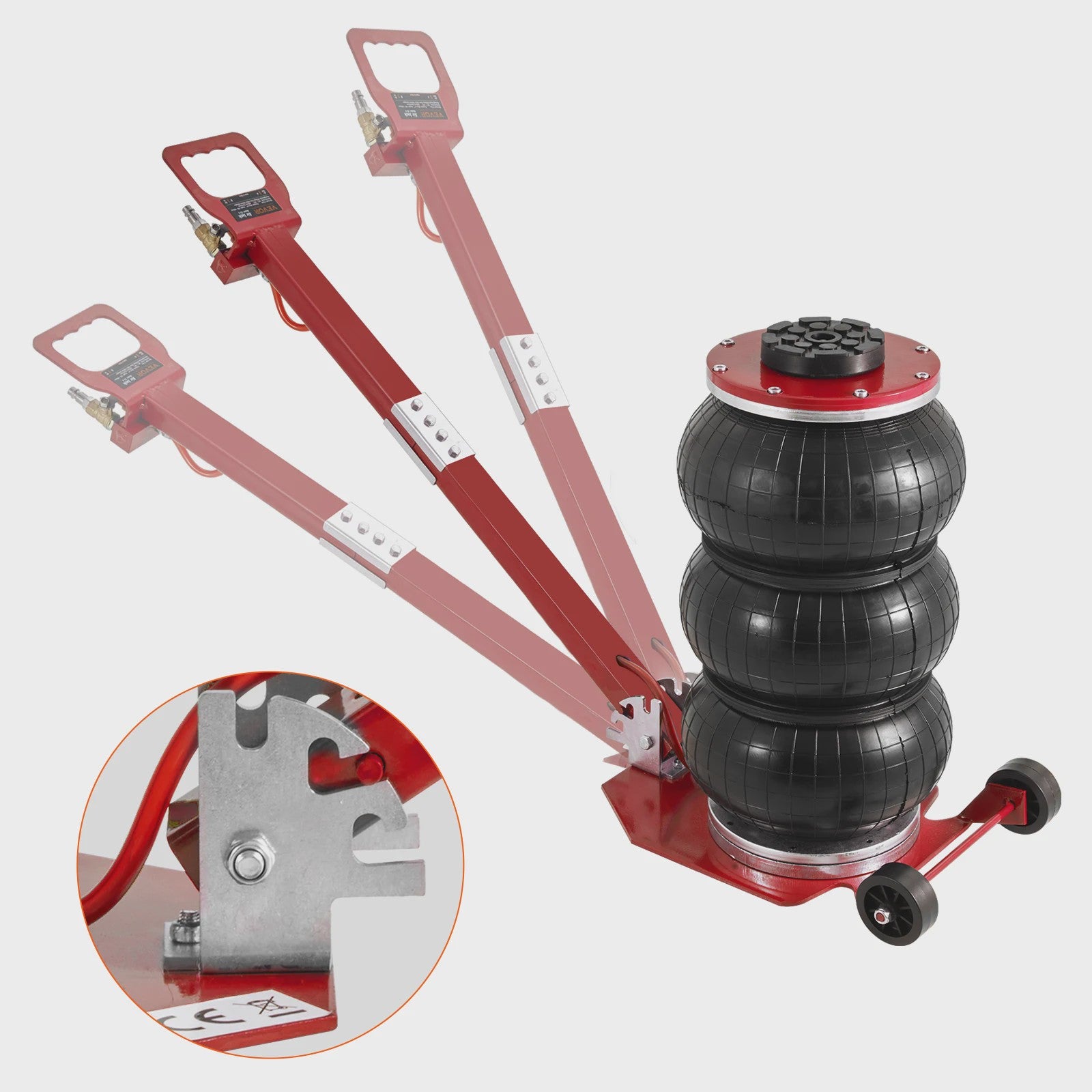 Pneumatische Krik 3 Ton / 5 Ton - Dubbele Balg Air Jack voor Snel en Veilig Hefwerk