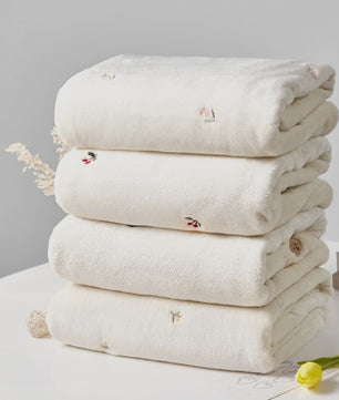 Zachte Baby Deken Fleece - Geboorte Swaddle, Kinderwagen & Ledikant - Antraciet met Sterren
