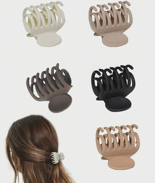 Set van 3 of 12 Matte Mini Klipjes voor Dun Haar - 4 cm - Antislip Haaraccessoires