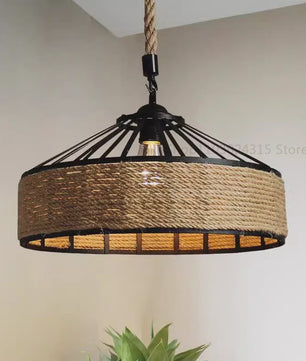 Industriële Touw Hanglamp - Retro Sfeer voor Eetkamer & Woonkamer