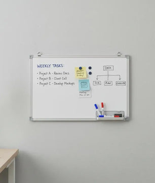 Magnetisch Whiteboard 40x30 cm met Aluminium Frame - Organiseer en Plan