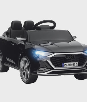 Elektrische Kinderauto Audi Q8 E-tron Sportback - Licentie, Afstandsbediening, Licht & Geluid - Grijs