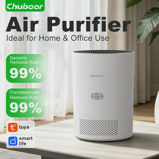 Luchtreiniger met H13 HEPA Filter - Verwijdert Stof, Rook, Geurtjes & Huisdierenharen - 185m³/h CADR