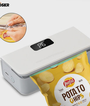 Draagbare Mini Heat Sealer & Bag Opener - 2-in-1 Keukenapparaat voor Voedselverpakking