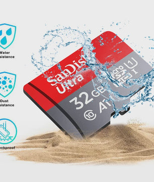 SanDisk Ultra Micro SD Kaart 32GB, 64GB, 128GB - Class 10, UHS-I, A1 Snelheid