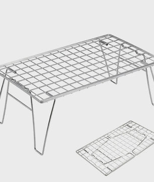 Campingmoon T-235A Opvouwbare BBQ Tafel - Zilver Aluminiumlegering