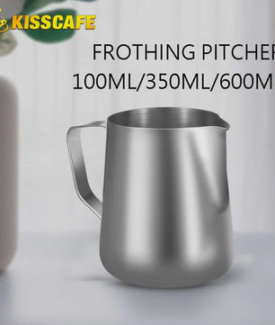 RVS Melkopschuimkan 100ml, 350ml, 600ml - Barista Kwaliteit Opschuimkannetje