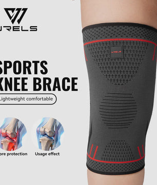 WRELS Compressie Kniebrace - Ademend, Anti-slip, Sport & Pijnverlichting