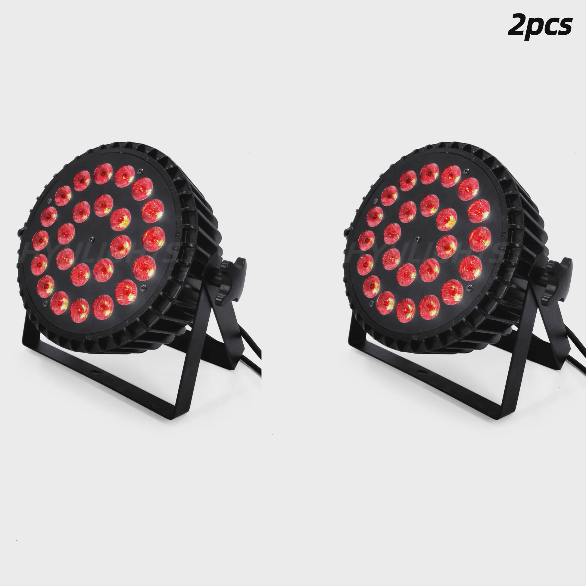 Professionele LED Par Light Set (2 stuks) - 24x18W RGBWA UV 6-in-1, 200W Stage & DJ Wash Verlichting