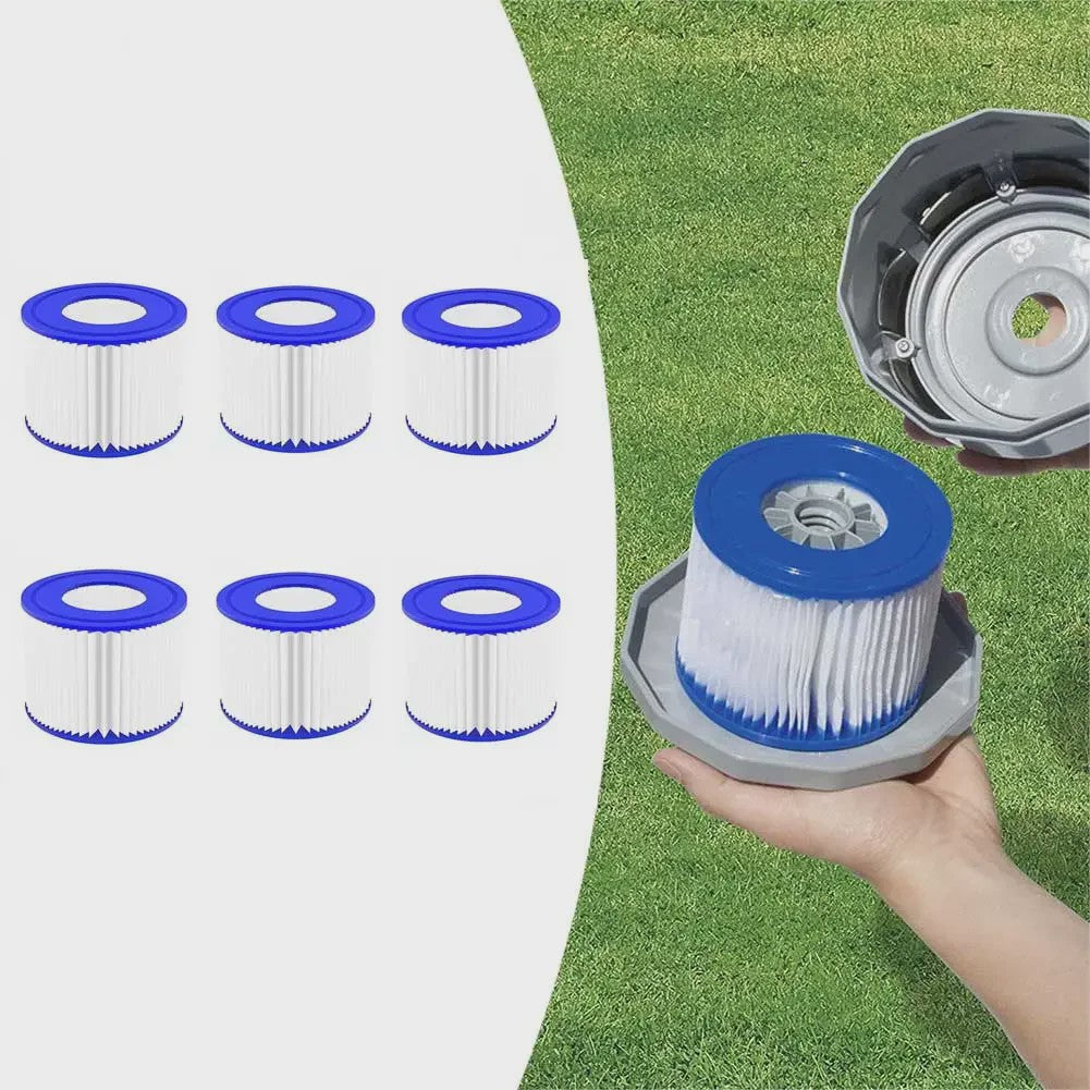 6x Spa Filter Cartridge voor Lay-Z-Spa Hot Tub - Zwembad Reiniging