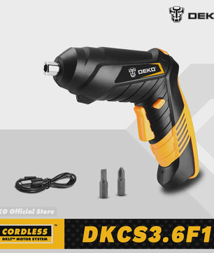 DEKO DKCS3.6F1 Accu Schroefmachine - Draaibaar Handvat & LED Verlichting