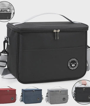 Ruime Thermos Lunchtas Waterdicht met Verstelbare Schouderband - Ideaal voor School, Werk & Uitjes