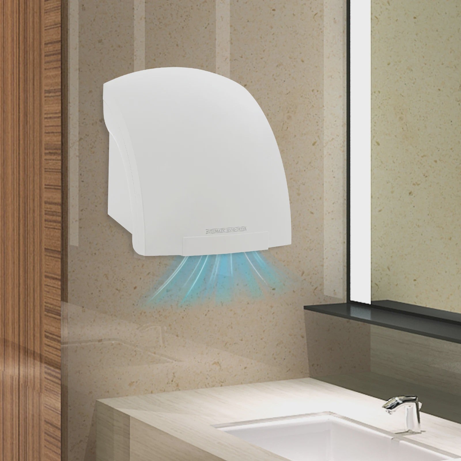 Automatische Handendroger 1200W - Slimme Sensor Handdroger voor Huis en Hotel