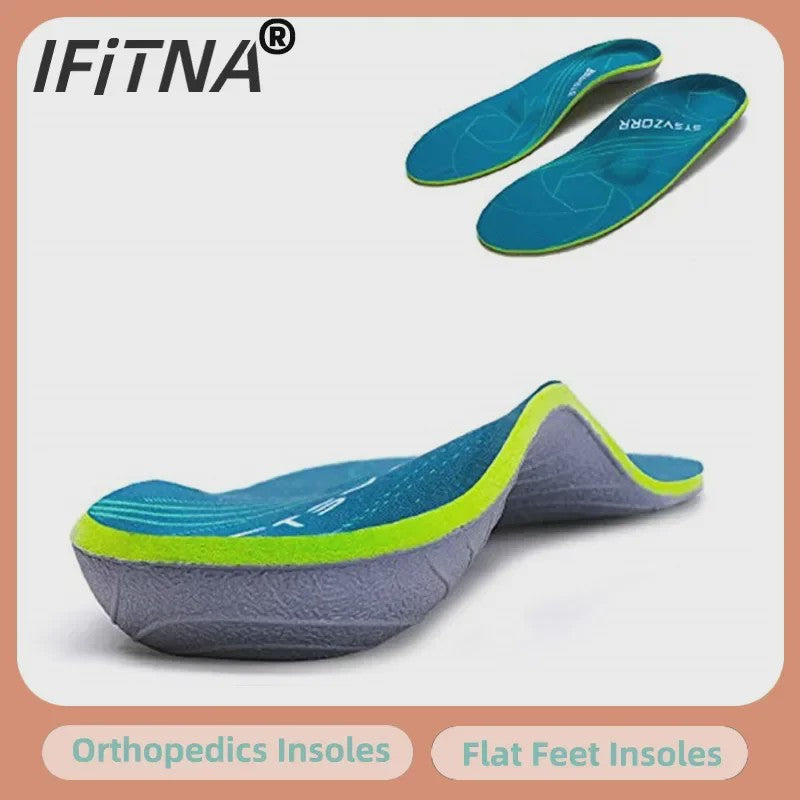 Orthopedische Steunzolen voor Platte Voeten, Hielpijn & Plantaire Fasciitis - Unisex Schoen Inlegzolen