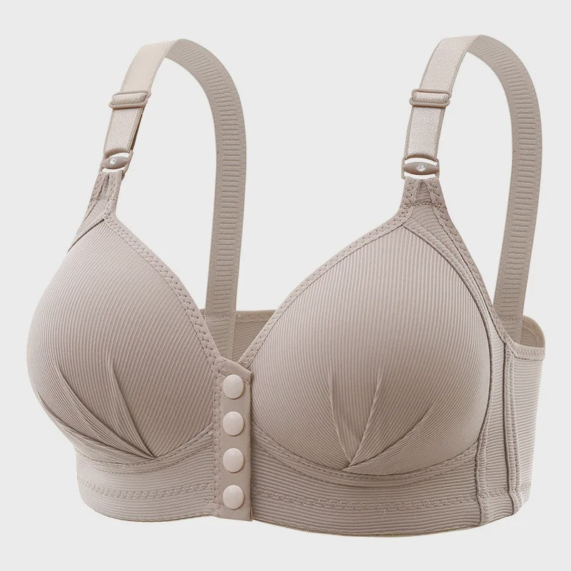 Comfortabele Push-Up Bh met Voorsluiting en Verstelbare Bandjes - Grote Maten