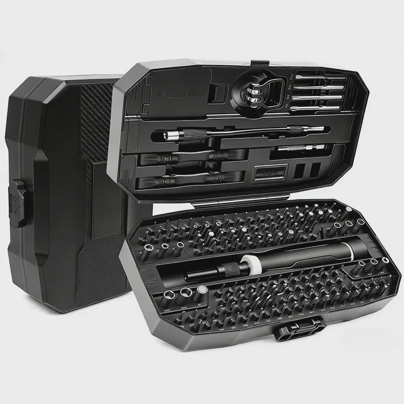 152-delige Precisie Schroevendraaierset met Magnetische Bits en Flexibele Shaft