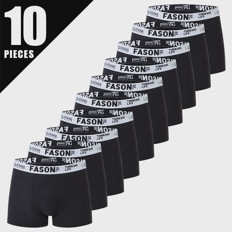 Herenshorts Boxer Briefs 4-Pack - Zwart, Blauw, Grijs - Polyester/Spandex